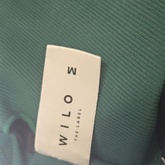 Willo- By Anthropologie Women's M Green and Black Sports Bra with Racerback - Picture 7 of 8